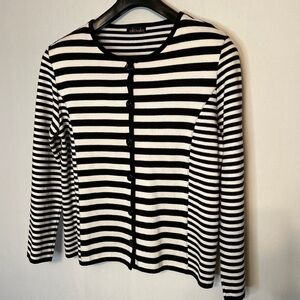 Vintage iakovakis High Quality Tight Knit Womens Striped Sweater Made In Greece.